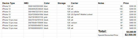 9 devices bulk lot. Grade A condition!